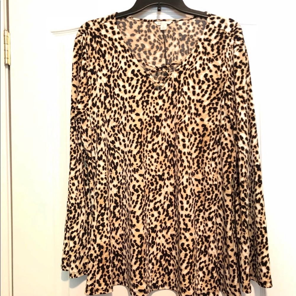 Cato Cheetah Print Top